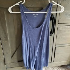 Indigo flowy tank top